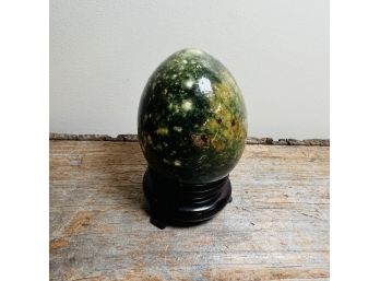 Green Marble Egg (No. 10)