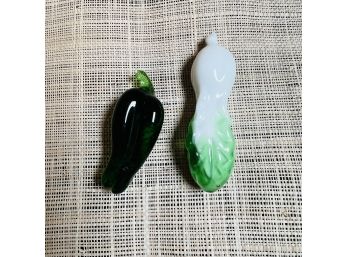Miniature Glass Fruit: Pepper And Bok Choy