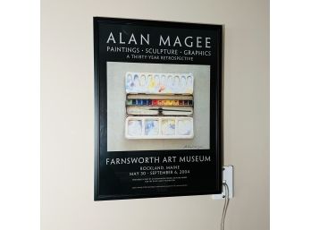 Framed Poster Print From A Gallery Exhibition For Alan Magee