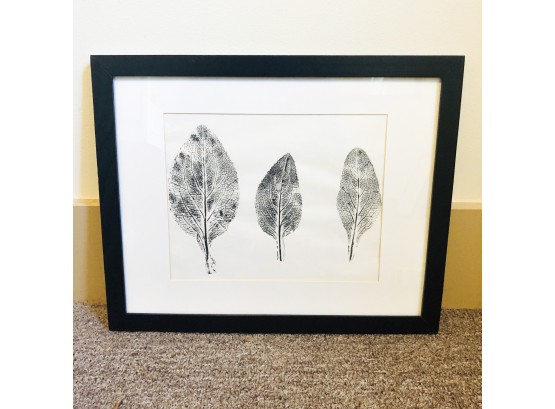 Original Ink Print: Three Leaves