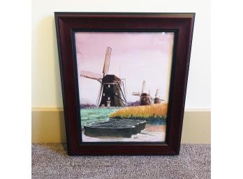 Original Watercolor: Windmills