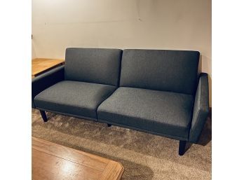 Blue Futon Couch (Basement)