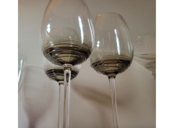 Set Of 3 Mikasa Wine Glasses (den)
