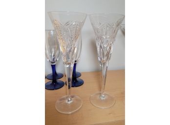 Set Of 2 Waterford Crystal Glasses (den)