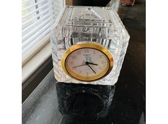 Waterford Crystal Baby Block Clock (Den)