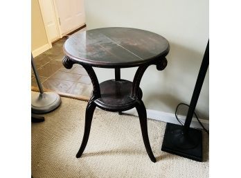 Vintage Round Wooden Side Table No. 1 (Den)