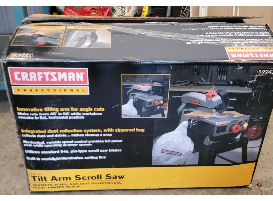 Craftsman Tilt Arm Scroll Saw In Box