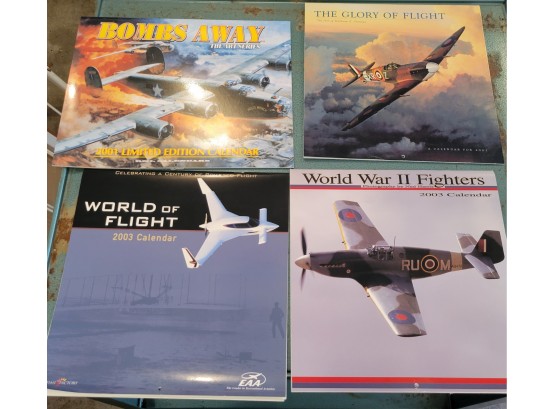 Set Of Aviation Calendars