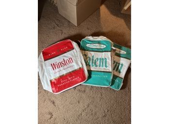 Set Of Three Vintage Winston-salem Vinyl Crossbody Bags
