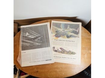 Vintage Aviation Related Newspaper Pages