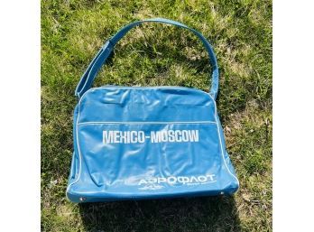 Vintage Soviet Union Travel Bag, Mexico- Moscow (No. 1)