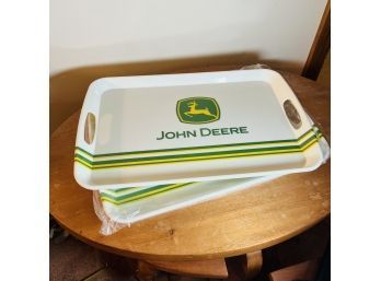 Set Of Two John Deere Melamine Trays