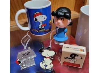 Snoopy Mugs Plus Snoopy Keychains And Lucy
