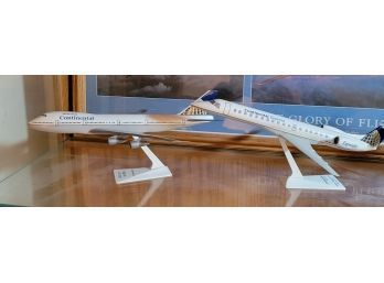 Set Of Two Continental Model Airplanes