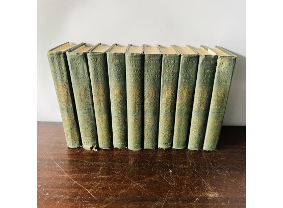 Early 20th Century Harper's The Complete Works Of Edgar Allen Poe - 10 Volume Complete Set