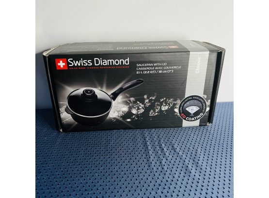 Swiss Diamond 2.2 Quart Saucepan With Lid (Shelf Unit 2)