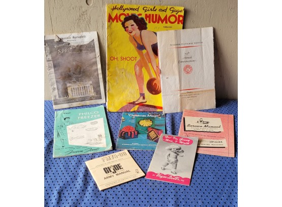 Vintage Magazine And Manuals