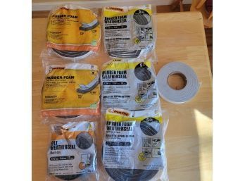 Lot Of Nail On/stick On Rubber Foam Weather Seal