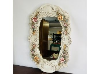 Vintage Capodimonte Mirror