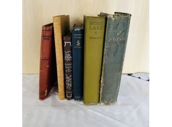 Antique And Vintage Book Lot: Heming, Lowell, Hawthorne, Van Dyke, Hunter, Howard