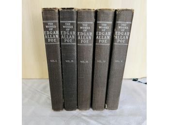 The Works Of Edgar Allan Poe In Five Volumes - The Raven Edition - 1903 P.F. Collier & Son