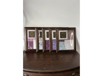 Series Of Five Matching Framed Dimensional Prints