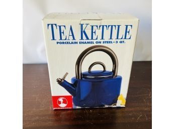 Porcelain Enamel Tea Kettle - 3 Qt.