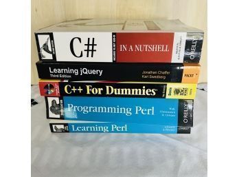 Computer Programming Book Lot: C#, JQuery, C, Perl