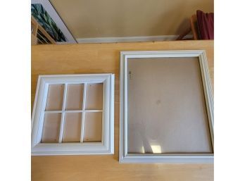 2 Picture Frames With Ivory Trim