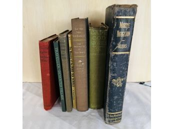Vintage And Antique Book Lot: Marine Navigation, Cape Cod Stories, Ayn Rand, Grays Elegy, Longfellow, Etc.