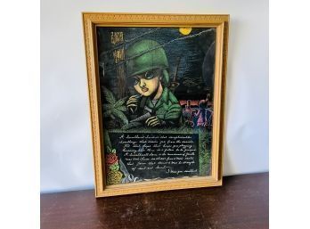 Vietnam Soldier Framed Art