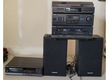 Panasonic Stereo System And Speakers