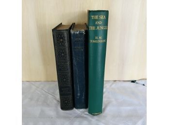 Vintage Book Lot: Conrad, Tomlinson, Stevenson