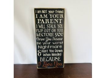 Wooden Quote Sign