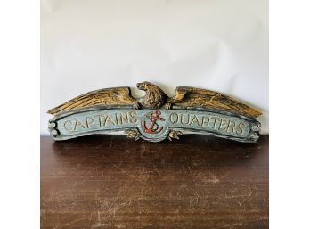 Captain's Quarters Decorative Sign
