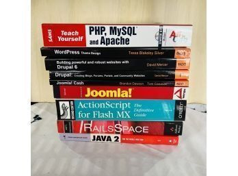 Computer Programming Book Lot: PHP, Joomla, Drupal, Flash, RailsSpace, Java 2