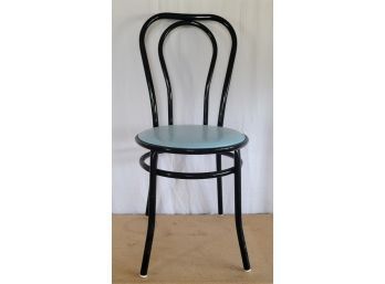 Vintage Blue Vinyl Top Chair