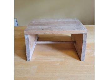 Small Wooden Step Stool Or Foot Rest
