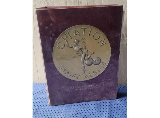 Citation Stamp Album - HE Harris & Co