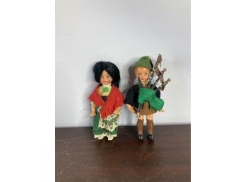 Small Plastic Dolls - Irish Lad And Lassie