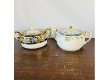 Set Of Two Hand Painted Nippon Tea Pots