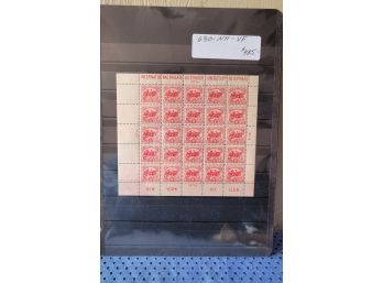 Sheet Of 2 Cent Stamps