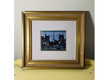 Michel Delacroix Paris Print In Gold Frame 14'x15'