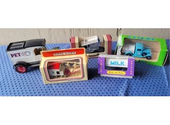 Milk Truck Collectibles In Boxes