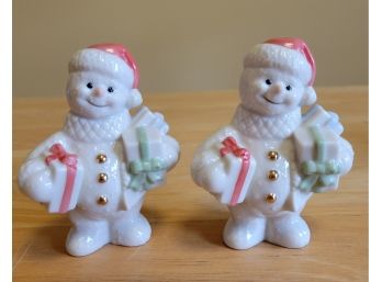 Set Of Two Lenox Snowmen