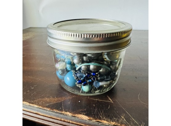 Blues Costume Jewelry Jar (Small)