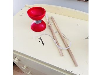 Chinese Yoyo Wooden Dowel And String Toy