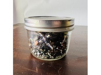 Darks Costume Jewelry Jar With Beads And Other Bits (Small)