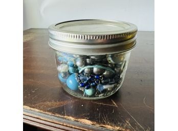 Blues Costume Jewelry Jar (Small)