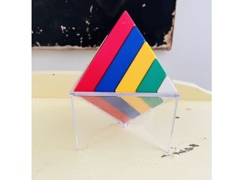 Stacking Puzzle Toy With Acrylic Stand